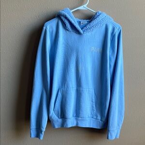 PINK Victoria's Secret Light Blue Hoodie Sweater